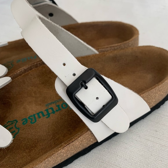 Comfortfube Handmade Leather White Flower Sandals Woman’s EU38/US7-8 - Picture 9 of 12